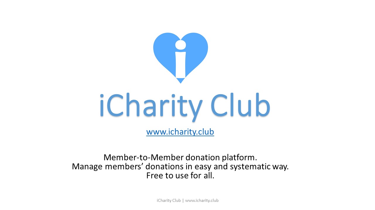 Join us in iCharity Club now. 